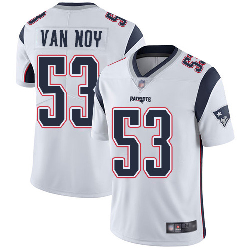 New England Patriots Football #53 Vapor Untouchable Limited White Men Kyle Van Noy Road NFL Jersey->youth nfl jersey->Youth Jersey
